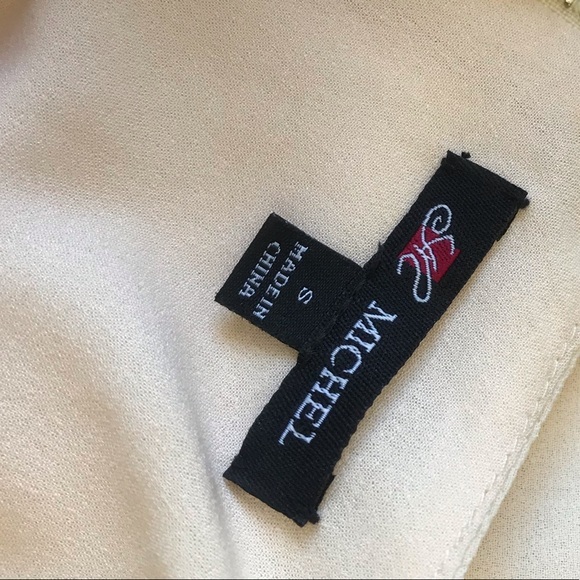 Beautiful Cream Mermaid Sequin Mini Cocktail Dress - Picture 3 of 9